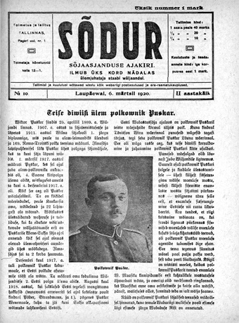 Sõdur ; 10 1920