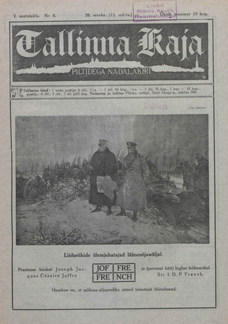 Tallinna Kaja : piltidega nädalakiri ; 8 1915-02-28