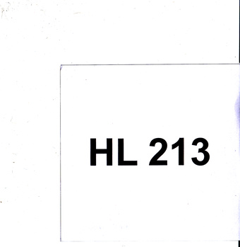 HL 213 : Eesti Muusikafondi heliarhiiv