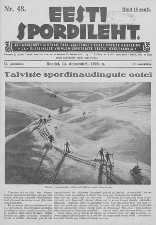 Eesti Spordileht ; 43 1928-12-14
