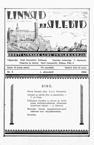 Linnad ja Alevid ; 5 1934-10-01