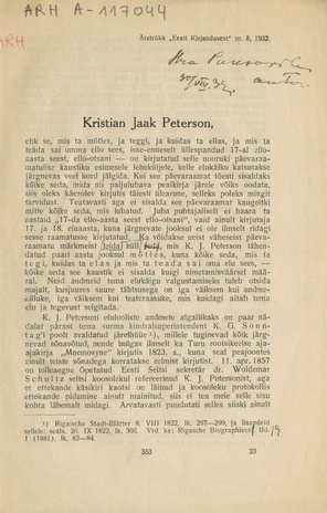 Kristian Jaak Peterson