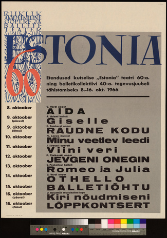 Estonia 60 : etendused