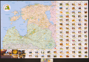 Кулинарный маршрут Вкус Ливонии : Карта Латвия / Эстония 