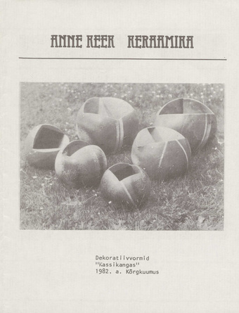 Anne Keek : keraamika : näituse kataloog