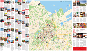 Tallinn : Mappa della città 