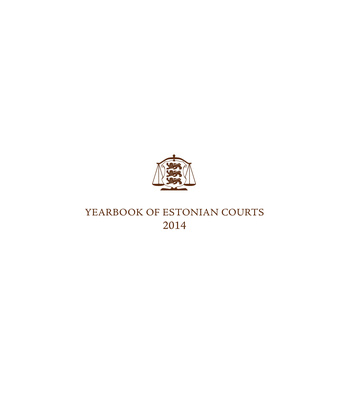 Yearbook of Estonian courts ; 2014