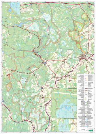 Põhja-Kõrvemaa, Kõrvemaa, Ohepalu : kaitstavate alade kaart = map of protected areas 