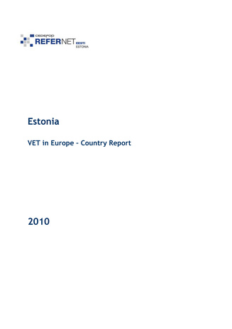Estonia. VET in Europe : country report