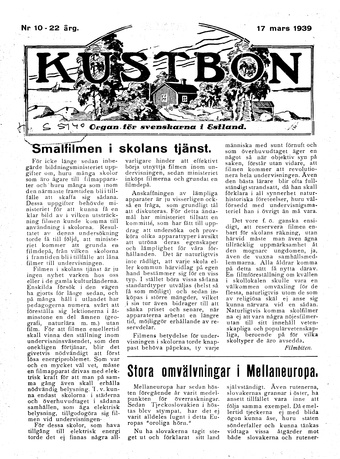Kustbon ; 10 1939
