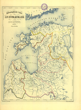 Hydrographische Karte von Liv-, Esth- u. Kurland