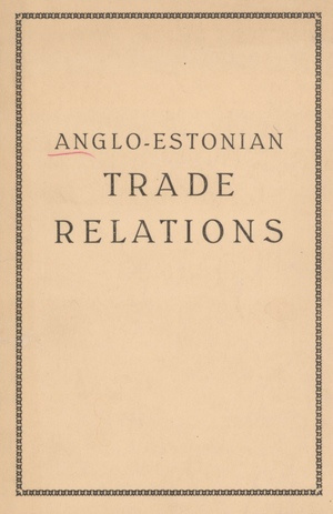 Anglo-Estonian trade relations