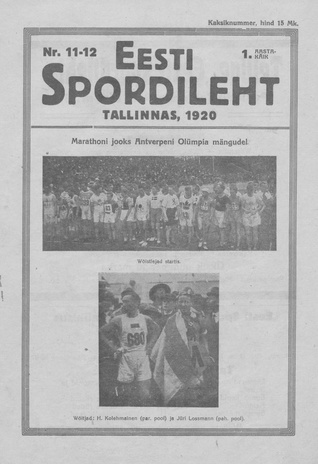 Eesti Spordileht ; 11-12 1920-12-01