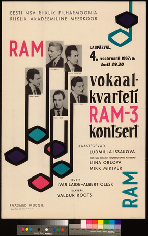 Vokaalkvarteti RAM-3 kontsert