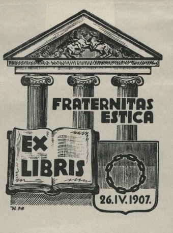 Ex libris Fraternitas Estica 