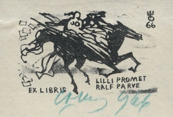 Ex libris Lilli Promet Ralf Parve 
