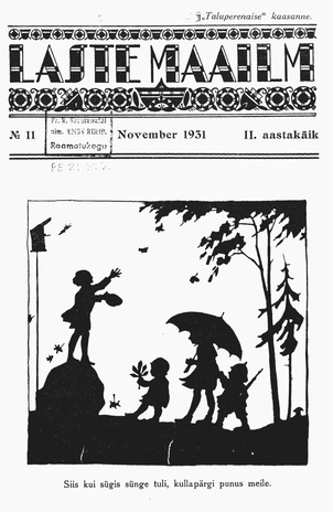 Laste Maailm : "Taluperenaise" kaasanne ; 11 1931-11
