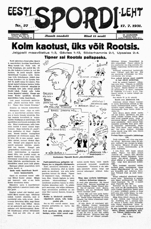 Eesti Spordileht ; 27 1931-07-17