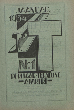 T : Populaar-tehniline ajakiri ; 1 (5) 1934-01