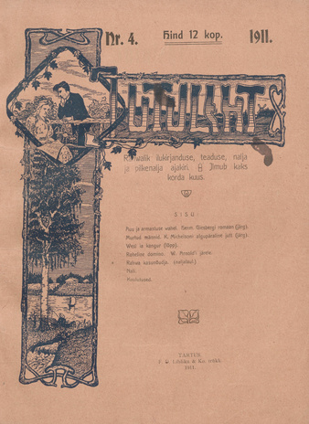 Jutuleht : rahvalik ilukirjanduse, teaduse, nalja ja pilkenalja ajakiri ; 4 1911