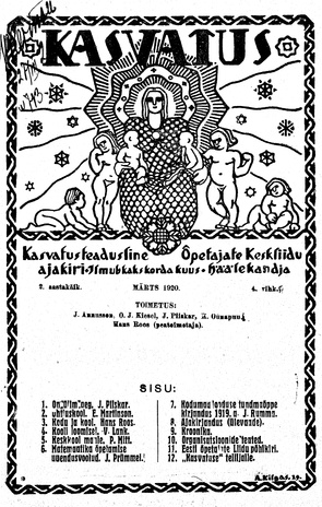 Kasvatus ; 4 1920-03