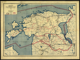 Eesti raudteede kaart : 1928. a.