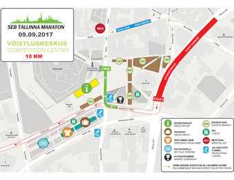 SEB Tallinna maraton 8.-10. september 2017 : rajaskeemid 