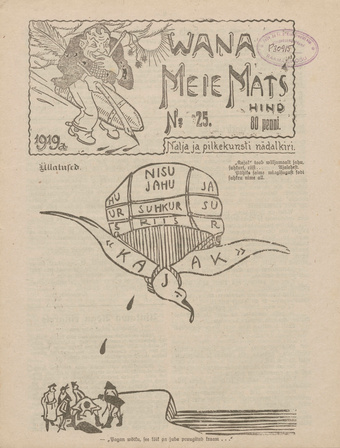 Vana Meie Mats : nalja- ja pilkekunsti nädalkiri ; 25 1919