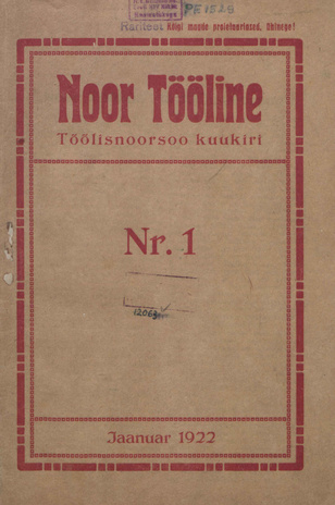 Noor Tööline ; 1 1922-01