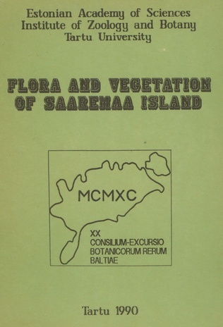 Flora and vegetation of Saaremaa Island : articles 