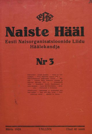 Naiste Hääl ; 3 1928-03