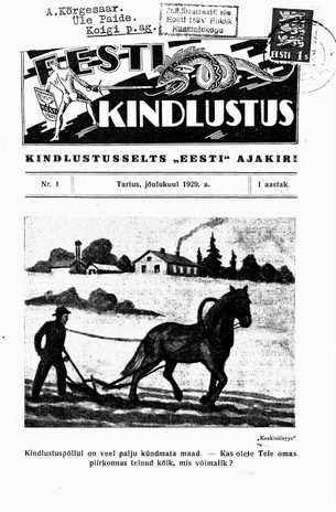 Eesti Kindlustus ; 1 1929-12