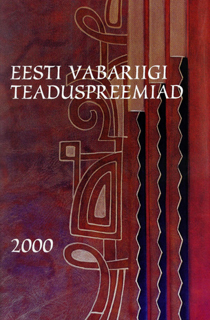 Eesti Vabariigi teaduspreemiad ; 2000