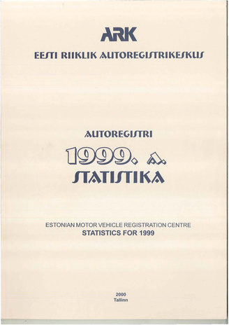 ARK aastaraamat 1999 = ARK annual report 1999