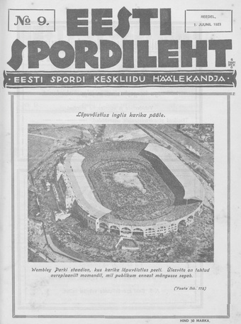 Eesti Spordileht ; 9 1923-06-01