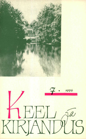 Keel ja Kirjandus ; 7 1976-07