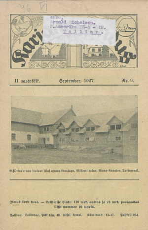 Karjamajandus ; 9 1927-09