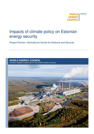 Impacts of climate policy on Estonian energy security
