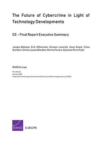 The future of cybercrime in light of technology developments : D5 - final report executive summary 