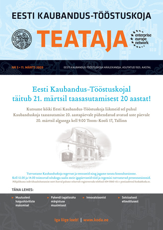 Eesti Kaubandus-Tööstuskoja Teataja ; 5 2009-03-11