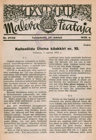 Tartu Maleva Teataja ; 20/21 1938-03-29