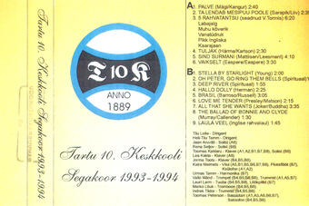 Tartu 10. Keskkooli segakoor 1993-1994