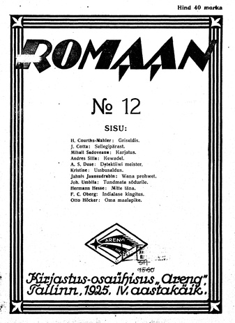 Romaan ; 12 (78) 1925-06