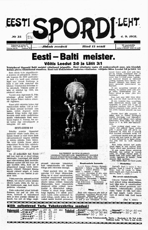 Eesti Spordileht ; 35 1931-09-04
