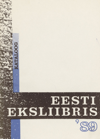 Eesti eksliibris '89 : kataloog 