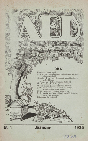 Aed : aianduse ajakiri ; 1 1925-01