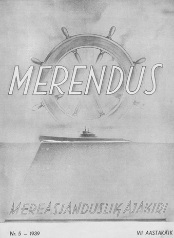 Merendus : mereasjanduslik ajakiri ; 5 1939