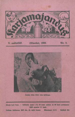 Karjamajandus ; 9 1930-10