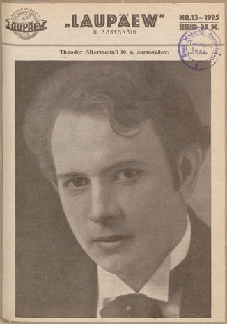 Laupäev : nädala pildileht ; 13 1925