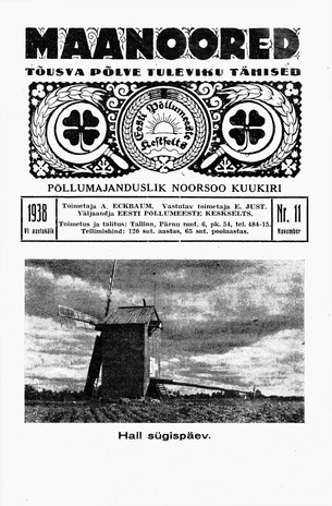 Maanoored ; 11 1938-11